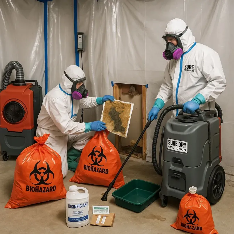 Contaminated Water Handling Protocols process in Lacombe, LA